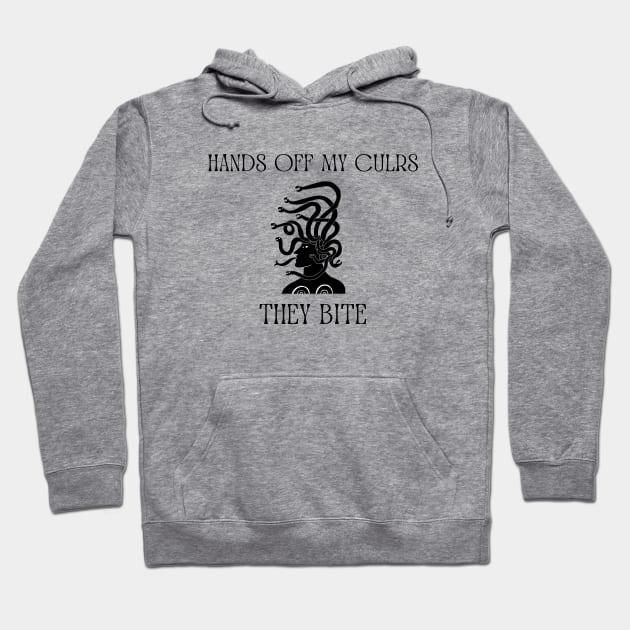 Hands off my curls, they bite Hoodie by SalxSal
